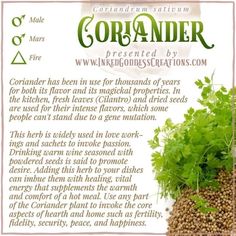 an advertisement for coriander seeds with the caption's description in english