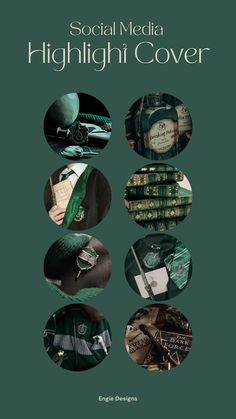 Instagram Highlight Cover Instragram IG Covers Instagram Story Highlights Slytherin Harry Potter Harry Potter Highlights Instagram, Highlight Covers Instagram Green, Letter Highlights, Slytherin Harry, App Ideas, Ig Highlight