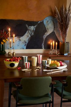 colorful holiday table setting Holiday Table Inspiration, Tea Container, Farmhouse Pottery, Hasami Porcelain, Hemp Rug, Christian Wijnants, Table Inspiration, Hemp Rugs, Holiday Table