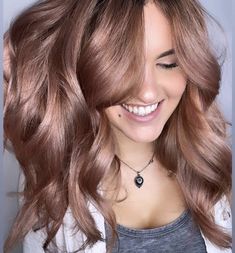 Purple Rose Gold Hair, Muted Rose Hair, Fall Hair Honey Blonde, Auburn Hair Balayage Rose Gold, Desert Rose Hair, Ash Rose Hair, Short Rose Gold Hair, Pink Champagne Hair Color, Rose Beige Hair