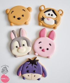 winnie the pooh, tigger and piglet cookies