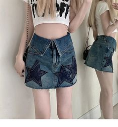 Measurement In CM Size S: Waist 64 cm, Hips 92 cm, Length 35 cm Size M: Waist 68 cm, Hips 96 cm, Length 36 cm Size L: Waist 72 cm, Hips 100 cm, Length 37 cm Size XL: Waist 76 cm, Hips 104 cm, Length 38 cm Size XXL: Waist 80 cm, Hips 108 cm, Length 39 cm Size XXXL: Waist 84 cm, Hips 112 cm, Length 39 cm Size 4XL: Waist 88 cm, Hips 116 cm, Length 40 cm Size 5XL: Waist 92 cm, Hips 120 cm, Length 40 cm Measurement In Inch Size S: Waist 25.2 in, Hips 36.2 in, Length 13.8 in Size M: Waist 26.8 in, Hip Blue Jean Skirt, High Waist Denim, Denim Pencil Skirt, Streetwear Y2k, Skirt Design, Denim Mini, Jean Skirt, Denim Mini Skirt, Skirt Pattern