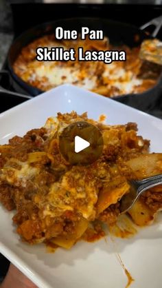 Katie Cross on Instagram: "One Pan Skillet Lasagna!! This is one of my favorite meals!! 😮‍💨🔥 #easydinner #quickrecipe #dinnerideas"