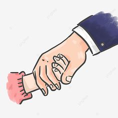 two hands holding each other in the middle of their fingers, illustration, cartoon png and psd