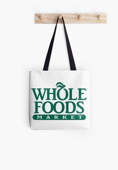 Soft polyester canvas shopping bag with edge-to-edge print on both sides. Fully lined for extra strength. Three sizes to choose from. Whole Foods Market Inc. is an American supermarket chain exclusively featuring foods without artificial preservatives, colors, flavors, sweeteners, and hydrogenated fats Shopping Bag Design, Market Tote Bag, Whole Foods Market, Market Tote, Canvas Shopping Bag, Whole Foods, Product Photography, Print Tote, Medium Bags