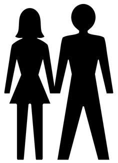 the silhouettes of three people holding hands