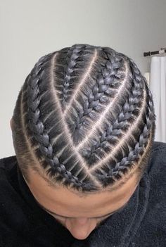 Mohawk Braid Styles For Men, Braids With Shaved Sides Men, White Guy Braids Men Hairstyles, Men’s Hair Braids, White Boy With Braids, Boys Haircuts Curly Hair