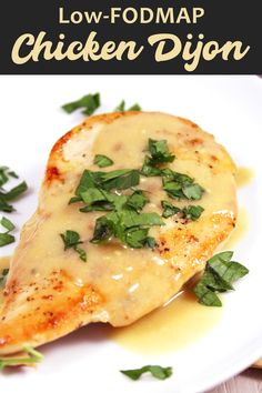 Low FODMAP Chicken Dijon Probiotic Recipes, Chicken Dijon, Dijon Chicken Recipes, Fod Map, Glutenfri Baking