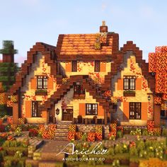 an image of a house in the middle of autumn