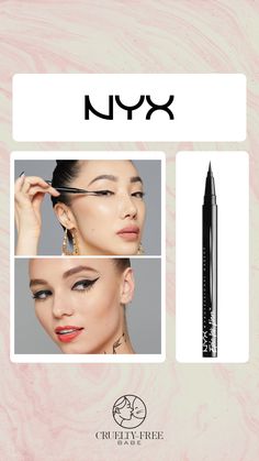 Need an eyeliner that stays on FOREVER? We'll, now you've found it! NYX Epic ink eyeliner is an absolute perfection! 🖤 Free Makeup, Makeup Products, Makeup Routine, Bronzer, Nyx, Makeup Yourself, Eyeshadow Palette