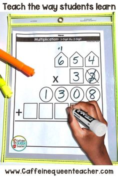 Differentiated method for teaching students multi-digit multiplication using visual organizers, shapes, and colors. 2 Digit By 2 Digit Multiplication Activities, Multiplying 3 Digit By 2 Digit, 3 Digit By 2 Digit Multiplication, Long Multiplication Anchor Chart, Teaching Long Multiplication, Multiplication Anchor Chart 5th Grade, Multiple Digit Multiplication, Fourth Grade Division, 2 Digit Multiplication Activities