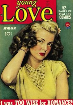 an old magazine cover with a woman in yellow