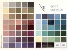 the color scheme for soft summer