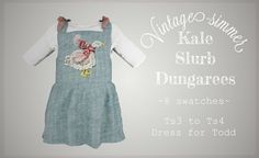 a blue dress with flowers on it and the words vintage summer kale slub duggars