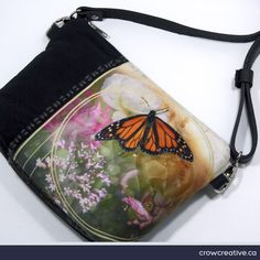 Hand-crafted, wearable art & upcycled handbag Hand Embroidered