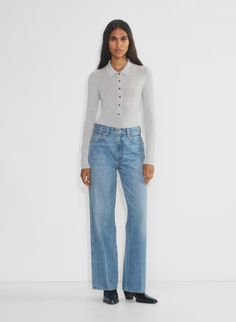 THE FARRAH HI-RISE WIDE JEAN | Aritzia Aritzia Farrah Jeans, Denim Forum Farrah, Aritzia Jeans, Slim Hips, Cropped Flare Jeans, Wide Jeans, Cropped Flares, Christmas 2024, Polar Fleece