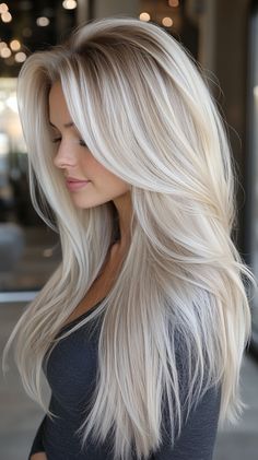 Platinum Blonde Hair Color Ideas Platinum Blonde Hair Color, Saving Techniques, Styling Guide, Voluminous Hair, Platinum Blonde Hair, Time Saving, Platinum Blonde, Blonde Hair Color, Color Ideas