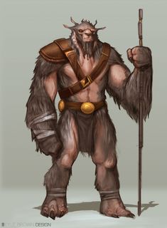 an image of a cartoon character holding a stick and wearing a horned outfit with horns