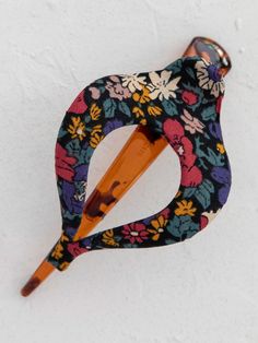 Floral Fabric Boho Hair Clip - Navy-view 1 Clips For Hair, Rolling Tote Bag, Boho Bandeau, Hair Accessories Boho, Vintage Headbands, Cozy Hat, Claw Hair Clips, Bandeaus, Boho Accessories