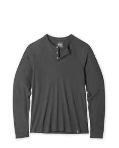 Designed with upstanding style and comfort, our soft, stretchy waffle-knit henley wicks moisture and dries quickly for cool days about town or kicking back. | Stio | Men's Wister Waffle Henley Top, in Lodge Beam Waffle Henley, Mountain Goat, Kick Backs, Henley Top, Wicks, Waffle Knit, Waffles, Mens Outfits, Quick Saves