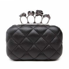 ✨ Material: PU,Leather Size:15.5 cm wide, 10 cm, 5 cm thick, shoulder strap length 90 cm Buying 2 or more items automatically saves you money on shipping fees. We provide fast and safe shipping world wide! Clutches Purse, Skull Rings, Clutch Purse Black, Luxury Party, Rock Outfit, Party Clutch, Black Luxury, Black Clutch, Shoulder Chain