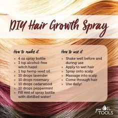 Diy Hair Growth Spray, Avocado Ideas, Peppermint Hair, Diy Hair Growth, Hair Growth Tonic, Essential Oil Beauty, Hair Growth Spray, Diy Kosmetik, Essential Oils For Hair