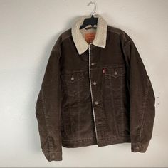 Levis Corduroy Sherpa Lined Jacket Size Xl Levis Corduroy, Sherpa Lined Jacket, Levis Jacket, Sherpa Lined, Levis Men, Levi's, Mens Jackets, Jackets & Coats, Man Shop