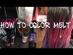 How To Blend Hair Color, How To Dye Ends Of Hair At Home, How To Do A Color Melt On Hair, How To Color Melting Hair Technique, Multi Color Hair Dye Techniques Diy, Diy Color Melt Hair At Home, Hair Dye Techniques At Home, Hair Color Techniques At Home, Pulp Riot Hair Color Formulas