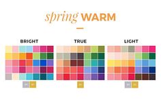 the color scheme for spring warm and bright