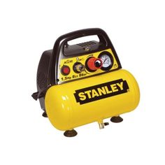 the stanley portable air compressorer is on display