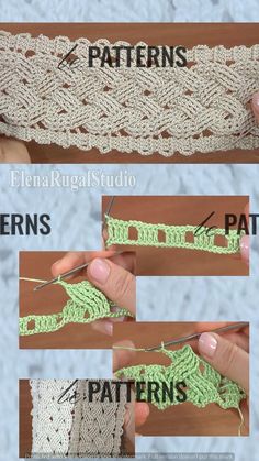 instructions to crochet the pattern for this scarf