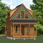 Custom Tiny House Home Building Plan 1 bed Cottage 432sf --- PDF file | eBay Small Cabin Plans, Cabin House Plans, Casa Container, Floor Ceiling, Tiny House Cabin