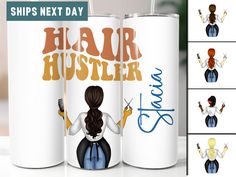 the hair hustler is designed to look like it's being used by women