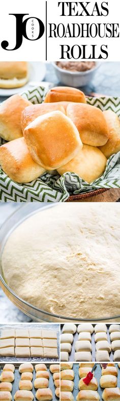 bread rolls being made in the texas roadhouse rolls