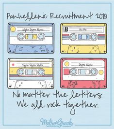 three cassettes with the words,'we matter the letters we all rock together '