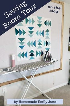 sewing room tour on the blog by homemade emily jane