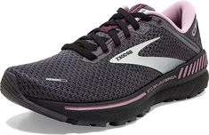 Amazon.com | Brooks Women's Adrenaline GTS 22 Supportive Running Shoe | Road Running Runners Body, Speed Workout, Brooks Adrenaline, Brooks Running Shoes, Brooks Running, White Coral, Dress Shoe, The Run, Black Metallic