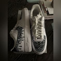 Took 14 Hours To Paint. Size 12. Brand New In Box. Custom Nike Low-top Sneakers, Nike Shoes Custom, Nike Kyrie 3, Nike Flyknit Racer, Nike Air Max Mens, Nike Foamposite, Nike Air Pegasus, Black Suede Shoes, Nike Air Presto