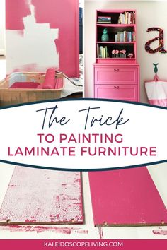 the trick to painting laminate furniture