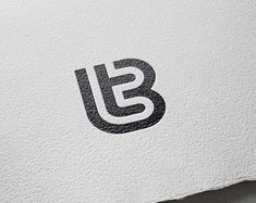 the letter b is made up of two letters, and it appears to be black and white