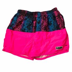 Bitchin Swim Trunks Board Shorts Hot Neon Pink - Very Bright! Rare, Vintage Retro. Size Adult Women's Large. 100% Nylon. Us Seller. Shorts Athletic, Athletic Shorts, Swim Trunks, Board Shorts, Neon Pink, Pink Blue, Retro Vintage, Swimming, Womens Shorts