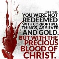 a bloodied poster with the words, you were not redmedd with cor