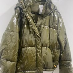 Gap Puffer Coat Brand New With Tags Olive Green. Size Xl Gap Winter Outerwear In Solid Color, Gap Hooded Fall Outerwear, Gap Hooded Outerwear For Fall, Gap Outerwear For Fall, Trendy Gap Long Sleeve Outerwear, Trendy Long Sleeve Outerwear By Gap, Gap Hooded Spring Outerwear, Gap Winter Outerwear For Cold Weather, Gap Outerwear For Cold Weather