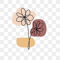 an abstract flower on a white background with brown and pink colors, flowers, plant png