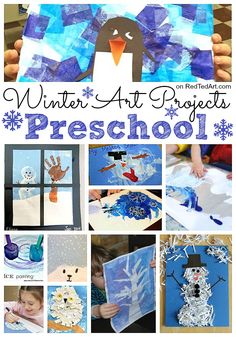 winter art projects for preschool and homeschool