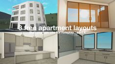 there are three different types of apartment layouts that you can use for today part 4