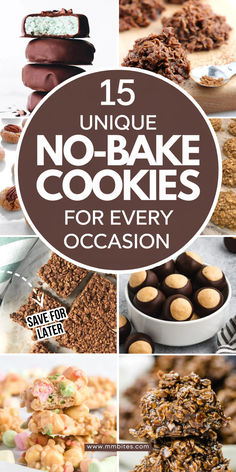 No oven required for these tasty treats! Discover 15 no-bake cookie recipes that are quick, easy, and perfect for any sweet tooth craving. Save this for your next dessert fix! Oreo Cookie Bites, How To Package Cookies For A Bake Sale, Sweet Tooth Ideas, Non Cook Desserts Easy Recipes, Best Ever No Bake Cookies, Quick And Easy No Bake Cookies, Best Cookies To Ship, No Bake Bake Sale Ideas, Bake Sale Cookies Packaging