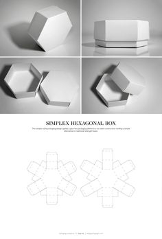 the instructions for how to make an origami hexagonal box