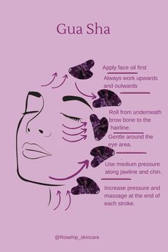 Massage Directions Gua Sha, Face Roller Gua Sha, Amethyst Gua Sha, Serum To Use With Gua Sha, Gua Sha Technique Beginner, Where To Buy Gua Sha, Guasha Routine Face, Gua Sha Technique Printable, Gua Sha Pattern