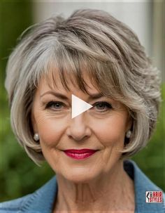 ▷Over Fringe Layered Bob For Fine Hair Only Hairstyles.. Bob Haircuts For Round Face, Bob For Fine Hair, Haircuts For Round Face, Bob Haircut For Round Face, Hairstyles Bob, Curly Hair Videos, Bob Haircut With Bangs, Short Grey Hair, Ribbon Hairstyle